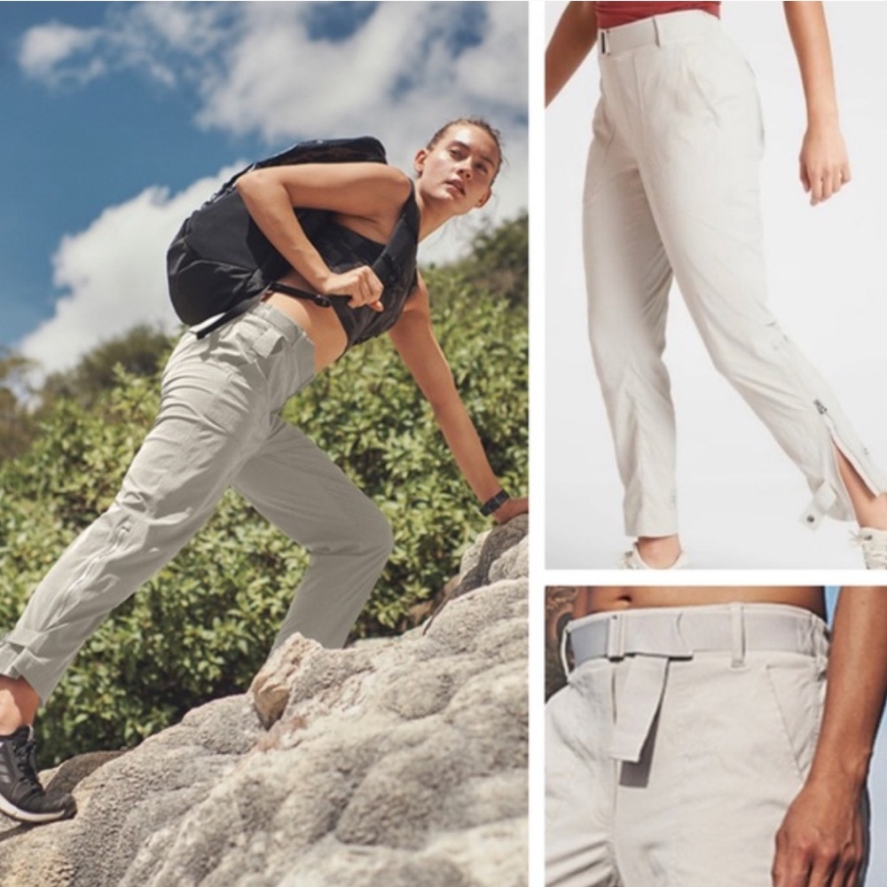 Athleta Women's Cream Track Pants